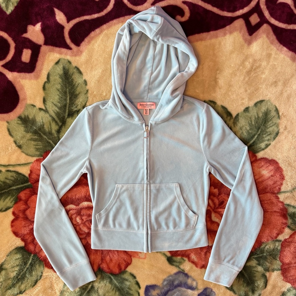 juicy couture cropped zip-up.